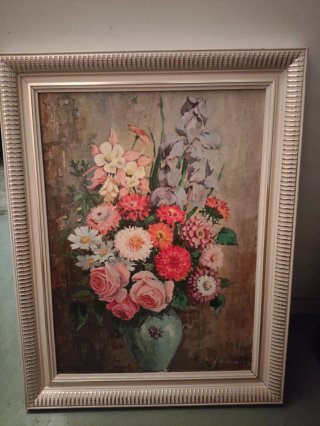 Cuadro Flores en Jarrón