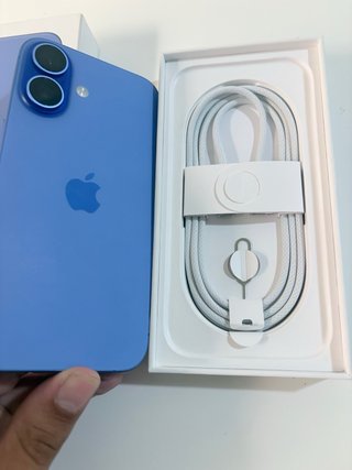iPhone 16 Azul Nuevo 100% Batería