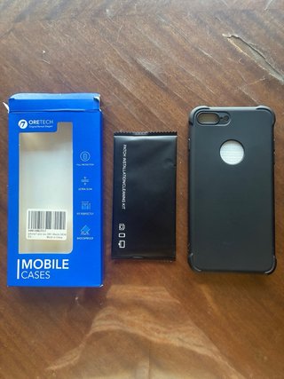 Funda ORETECH iPhone 7 Plus TPU 360 Negra