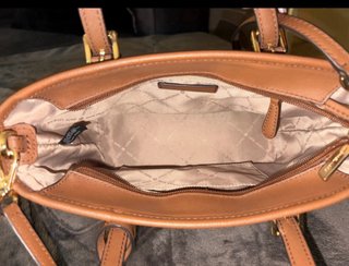 Bolso Michael Kors Marrón y Dorado Original