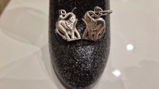 Pendientes Plata Ley Elefantes