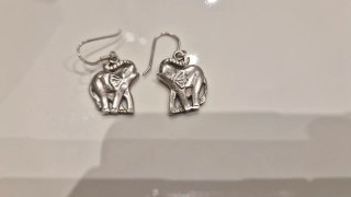 Pendientes Plata Ley Elefantes