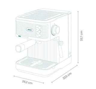 Cafetera Expreso JOCCA 1.8L 20 Bar