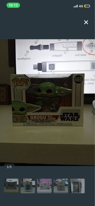 Funko Pop Grogu con Galletas Star Wars 465