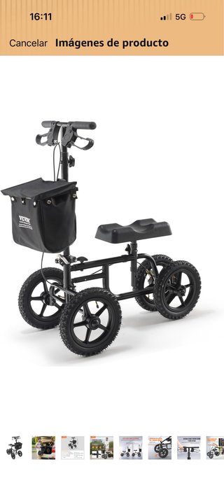 Patinete Rodilla VEVOR Plegable Orientable