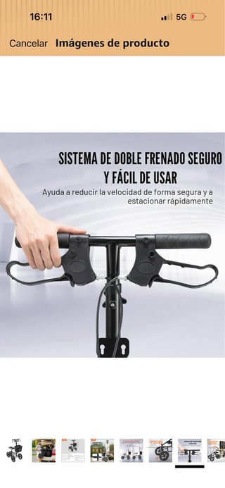 Patinete Rodilla VEVOR Plegable Orientable