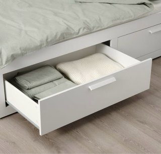 Cama doble con cajones Ikea