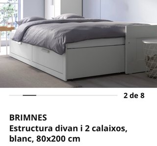 Cama doble con cajones Ikea