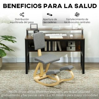 Silla Ergonómica de Rodillas con Respaldo Cojines