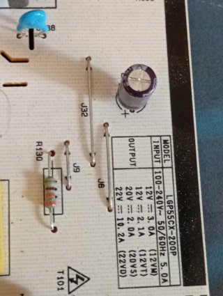 Fuente Alimentación TV LG EAX68999702