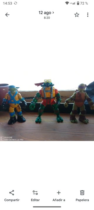3 Figuras Tortugas Ninja Diferentes