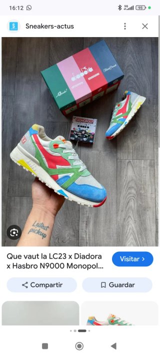 Zapatillas Diadora N9000 x Monopoly Ed. Limitada