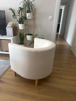 Sillón Tullsta beige tela lavable