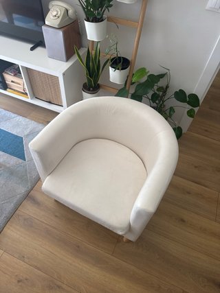 Sillón Tullsta beige tela lavable