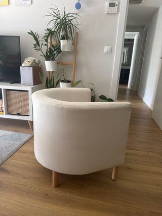 Sillón Tullsta beige tela lavable