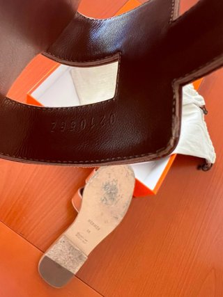 Sandali Hermes Marroni