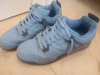 Zapatos Jordan Azules y Grises