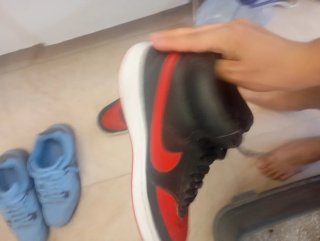 Zapatos Jordan Azules y Grises