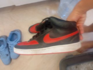 Zapatos Jordan Azules y Grises