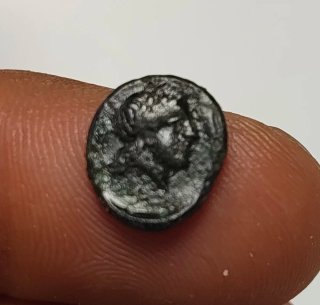 Moneda Griega Aeolis Aegae Antigua
