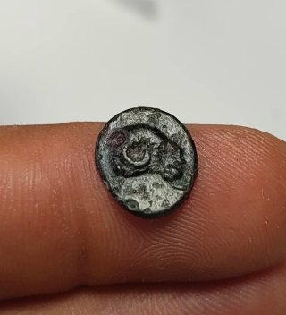 Moneda Griega Aeolis Aegae Antigua