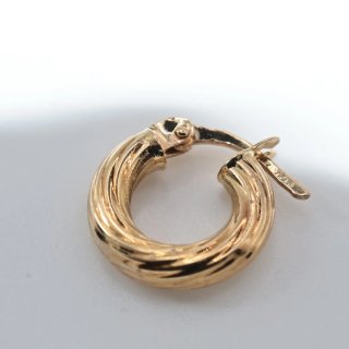 Pendientes Aro Oro 18k Acanalados