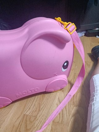 Maleta correpasillos elefante rosa MOLTO