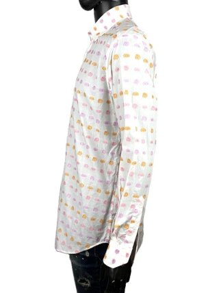 Etro Milano Camicia Uomo 41 \ L Cotone Floreale