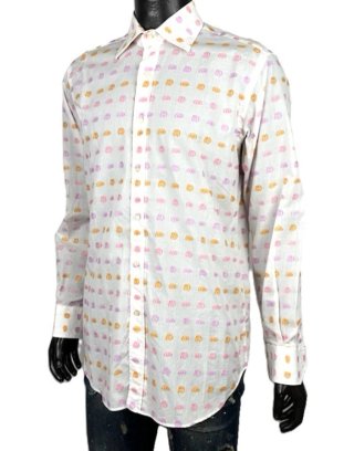 Etro Milano Camicia Uomo 41 \ L Cotone Floreale