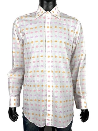 Etro Milano Camicia Uomo 41 \ L Cotone Floreale