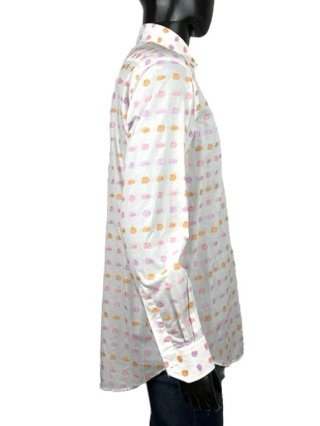 Etro Milano Camicia Uomo 41 \ L Cotone Floreale