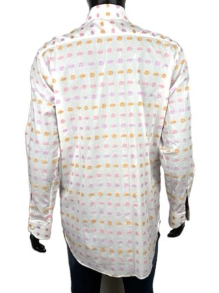 Etro Milano Camicia Uomo 41 \ L Cotone Floreale