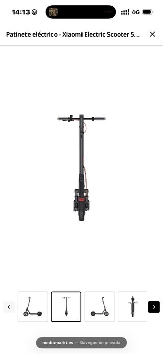 Patinete Eléctrico Xiaomi 5 Plus Negro