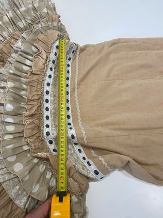 278 traje rociera Rociero Beige y Marrón