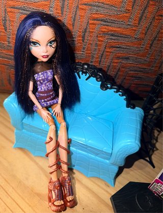 Monster High Cleo y Clawdeen con Cafetería
