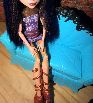 Monster High Cleo y Clawdeen con Cafetería