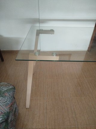 Mesa de salón cristal 140x80cm