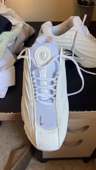 Zapatillas Nike Blancas y Plateadas