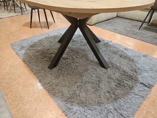 Mesa Redonda Extensible Madera y Metal