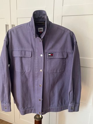 Chaqueta Tommy Hilfiger Oversize Morada Talla S