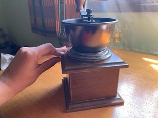 Molinillo de café antiguo madera
