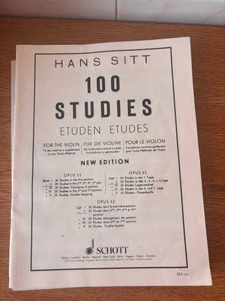 Hans Sitt 100 Estudios Op. 32 Vol. II