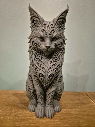 Figura Gato Estilo Maine Coon