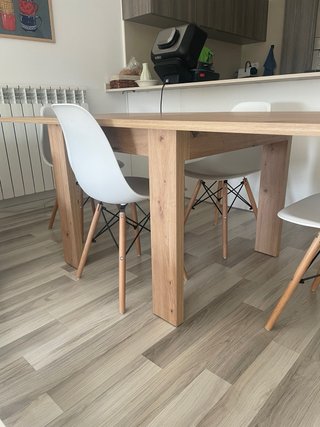 Mesa de comedor extensible madera
