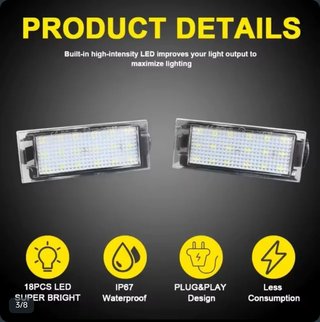 Luz LED matrícula Renault Megane