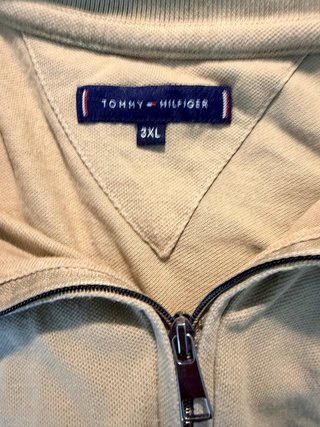 Polo Tommy Hilfiger Beige XXXL Cremallera