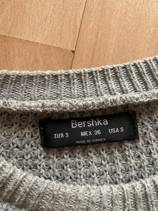 Maglione Bershka uomo grigio