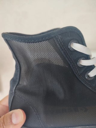 Converse plataforma negras y blancas