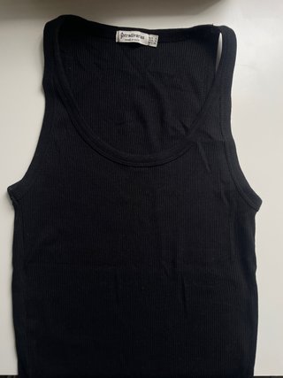 Top tirantes negro Stradivarius Talla S