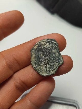 Moneda Bizantina Follis Teófilo